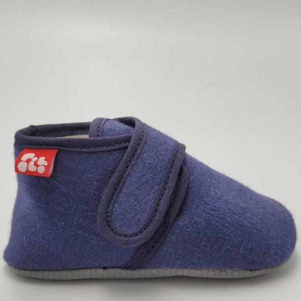 Pololo Barfuß Hausschuh mit Klettverschluss – blau Bis zu 65% Rabatt