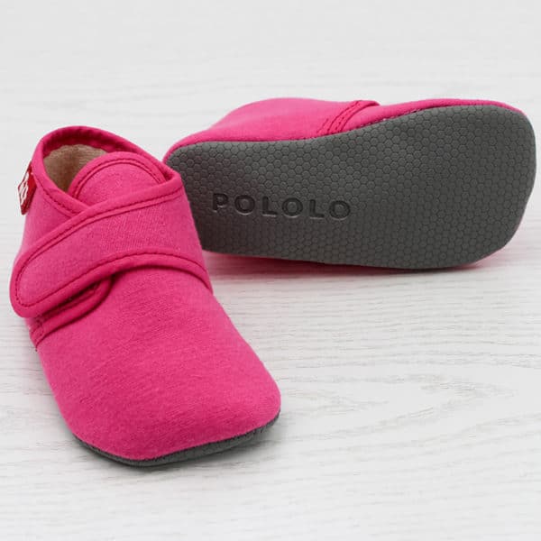 Pololo Barfuß Hausschuh mit Klettverschluss – pink Discount Store für neue Produkte