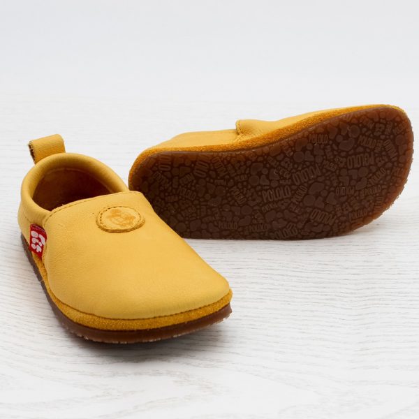 Pololo Barfußschuh Uni Leder Gelb Online