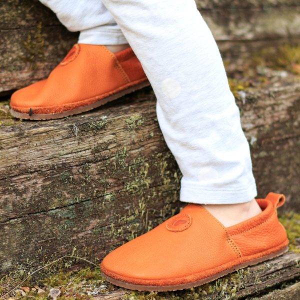 Pololo Barfußschuh Uni Leder Hellbraun Outlet