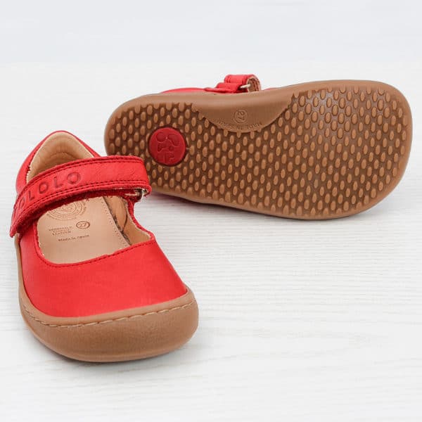 Pololo Barfuß Ballerina Rot Rabatt