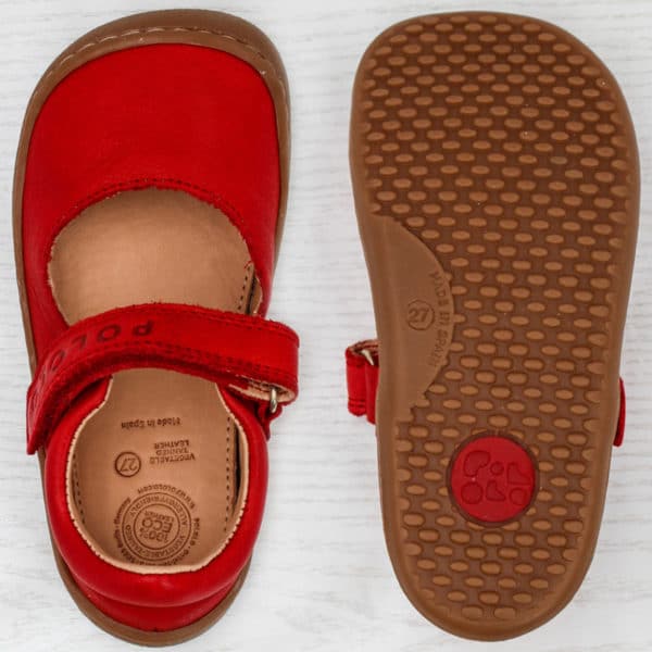Pololo Barfuß Ballerina Rot Rabatt