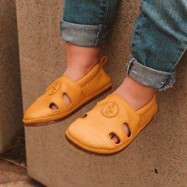 Pololo Barfuß Sandale “Sommer” Orange Flash Sale