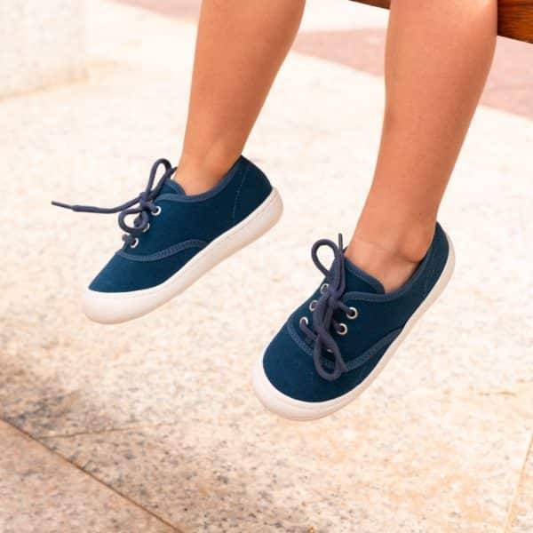 Pololo “Pepe” Baumwoll-Sneaker blau Blitzangebot