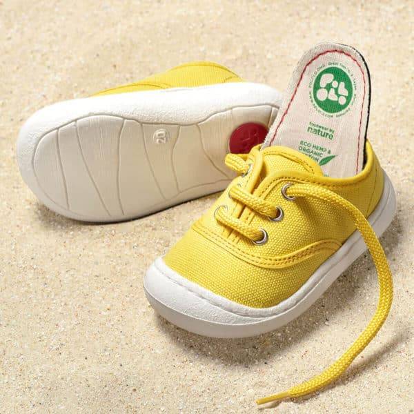 Pololo “Pepe” Baumwoll-Sneaker gelb Große Rabatte