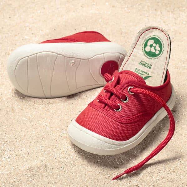 Pololo “Pepe” Baumwoll-Sneaker rot Saisonale Angebote