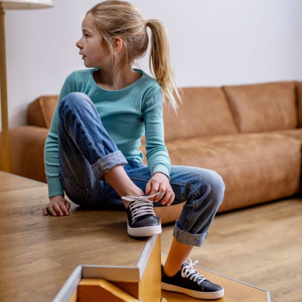 Pololo Veganer Kaktus Sneaker Schwarz Maxi 24-34 Verkauf