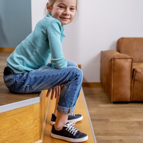Pololo Veganer Kaktus Sneaker Schwarz Maxi 24-34 Verkauf