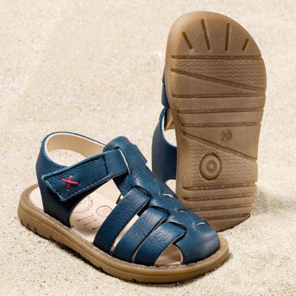 Pololo Sandale Fiesta Blau- Restpaare in Größe 20 & 21 Weihnachtsangebot
