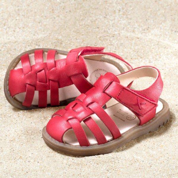 Pololo Sandale Fiesta Rot – Restpaare in Größe 20 & 21 Heißer Verkauf