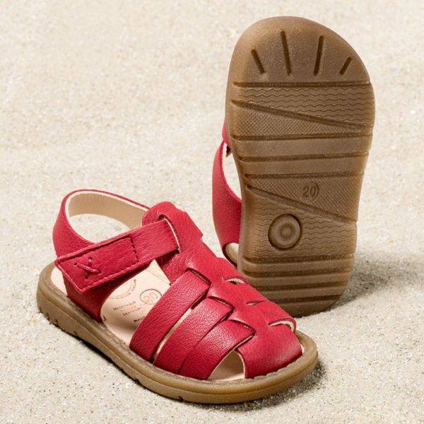 Pololo Sandale Fiesta Rot – Restpaare in Größe 20 & 21 Heißer Verkauf