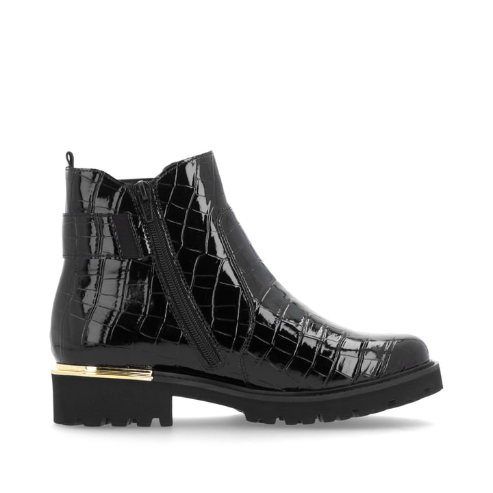 Remonte Artikelnummer D8684-03 remonte Damen Chelsea Boots lackschwarz Clearance-Verkauf