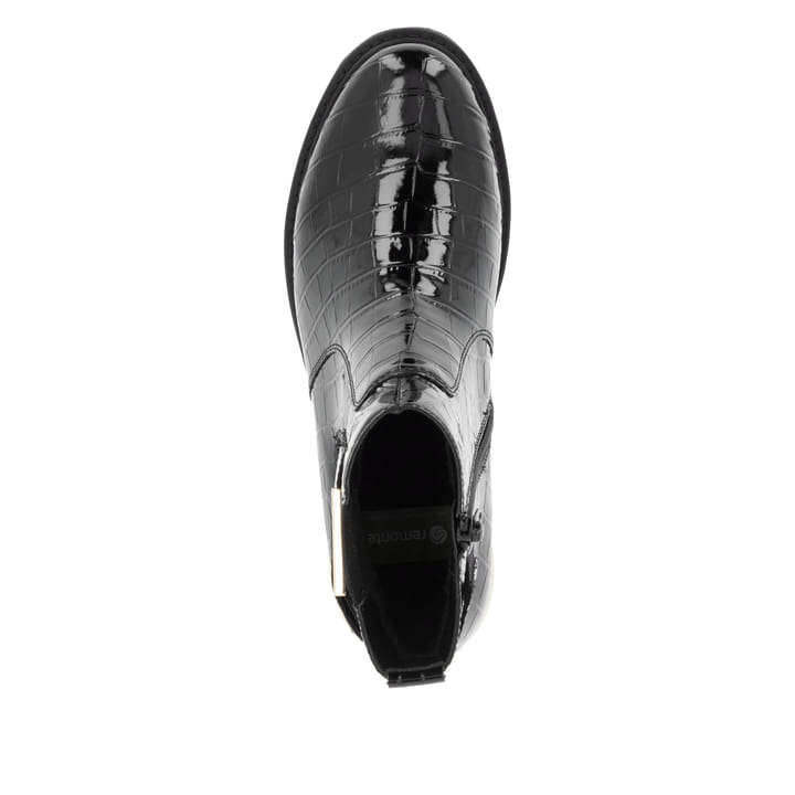 Remonte Artikelnummer D8684-03 remonte Damen Chelsea Boots lackschwarz Clearance-Verkauf