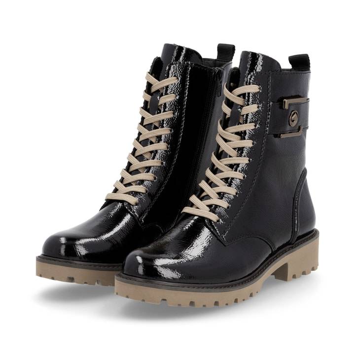Remonte Artikelnummer D8663-00 remonte Damen Biker Boots glanzschwarz Fabrikladen