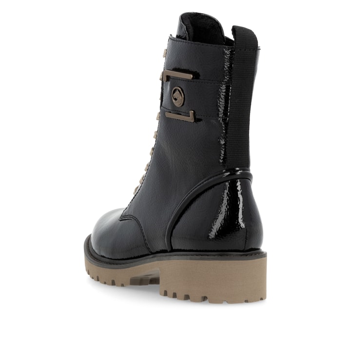 Remonte Artikelnummer D8663-00 remonte Damen Biker Boots glanzschwarz Fabrikladen