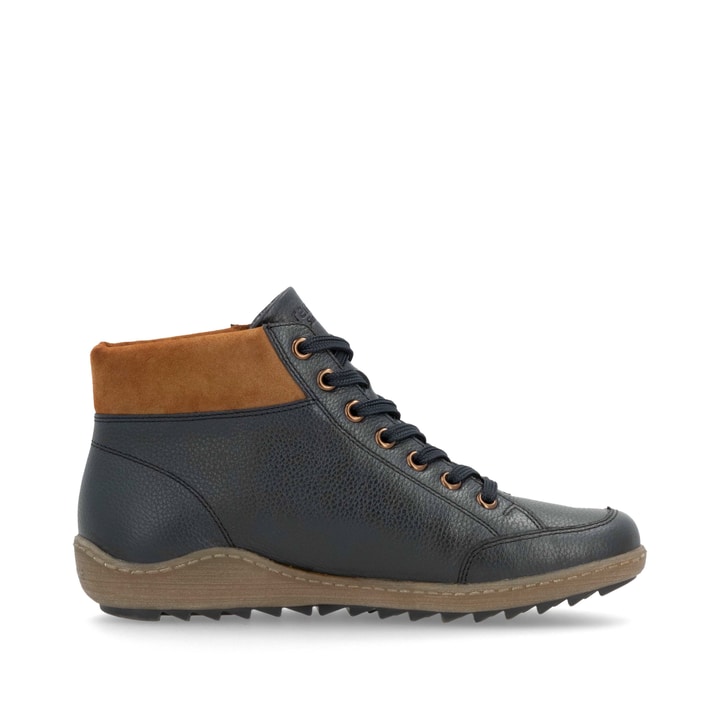Remonte Artikelnummer R1457-14 remonte Damen Schnürschuhe dunkelblau-nougatbraun Im Verkauf