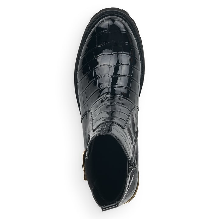 Remonte Artikelnummer D8684-02 remonte Damen Chelsea Boots lackschwarz Fabrikverkauf