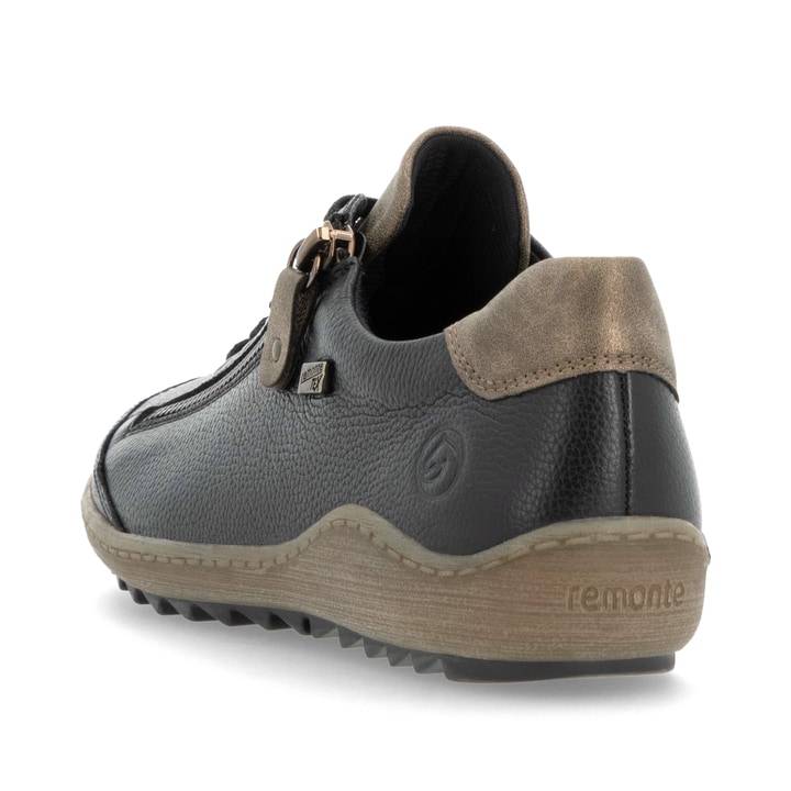 Remonte Artikelnummer R1402-08 remonte Damen Schnürschuhe urbanschwarz-zimtbraun Großer Ausverkauf