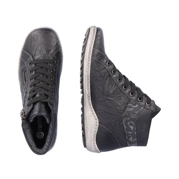Remonte Artikelnummer R1484-02 remonte Damen Schnürschuhe graphitschwarz Super Sparpreis