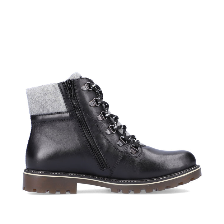 Remonte Artikelnummer D8462-02 remonte Damen Schnürstiefel graphitschwarz 50% Rabatt mit kostenlosem Versand