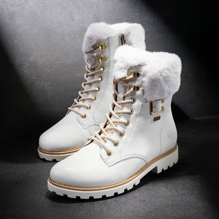Remonte Artikelnummer D8481-80 remonte Damen Schnürstiefel macchiatoweiß Günstiger Verkauf