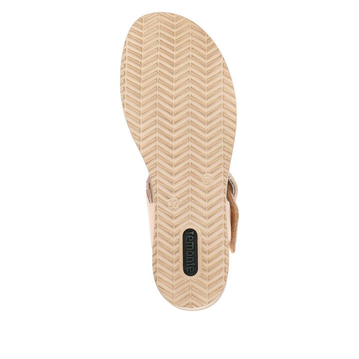 Remonte Artikelnummer D0Q56-90 remonte Damen Riemchensandalen beige-metallic Fabrikverkauf