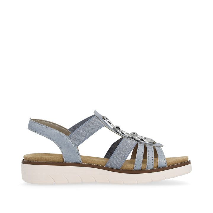 Remonte Artikelnummer D2073-12 remonte Damen Riemchensandalen babyblau-silber Kostenloser Versand