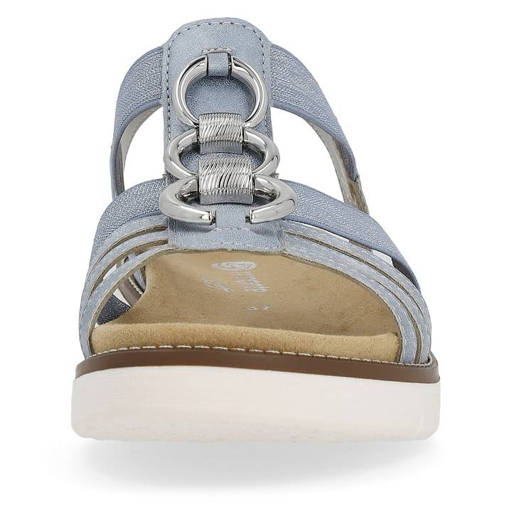 Remonte Artikelnummer D2073-12 remonte Damen Riemchensandalen babyblau-silber Kostenloser Versand