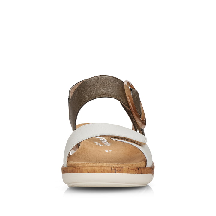 Remonte Artikelnummer R6853-54 remonte Damen Riemchensandalen olivgrün-altweiß Fabrikpreis