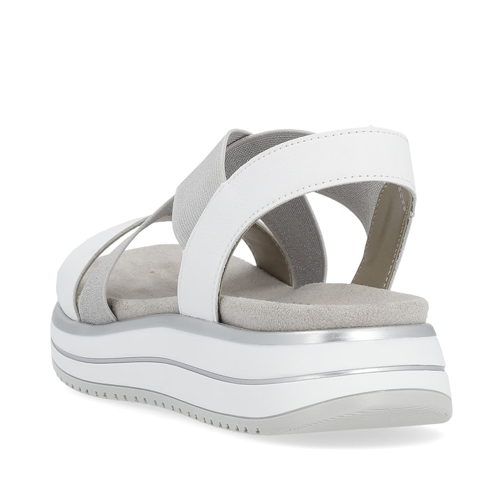 Remonte Artikelnummer D1J50-80 remonte Damen Riemchensandalen graphitgrau-reinweiß Großer Ausverkauf