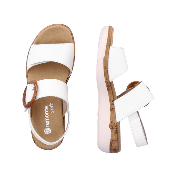 Remonte Artikelnummer R6853-80 remonte Damen Riemchensandalen edelweiß Online Shopping