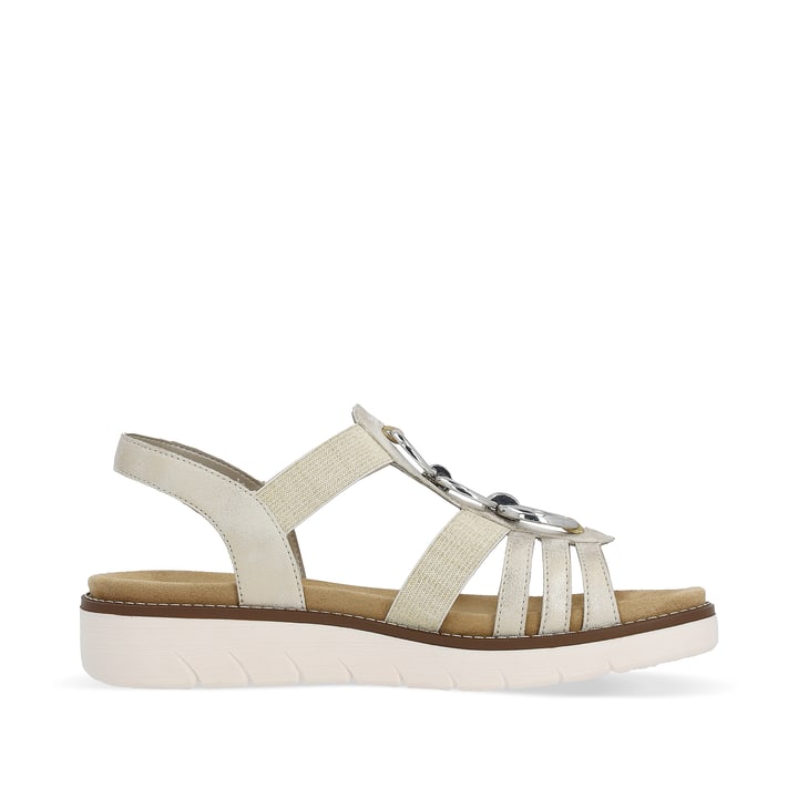 Remonte Artikelnummer D2073-60 remonte Damen Riemchensandalen cremebeige-silber Exklusivangebot