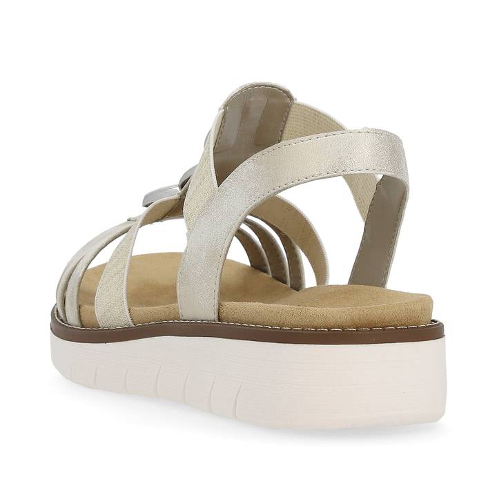Remonte Artikelnummer D2073-60 remonte Damen Riemchensandalen cremebeige-silber Exklusivangebot