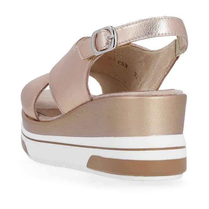 Remonte Artikelnummer D1P53-31 remonte Damen Keilsandaletten metallicrosé Heißer Verkauf