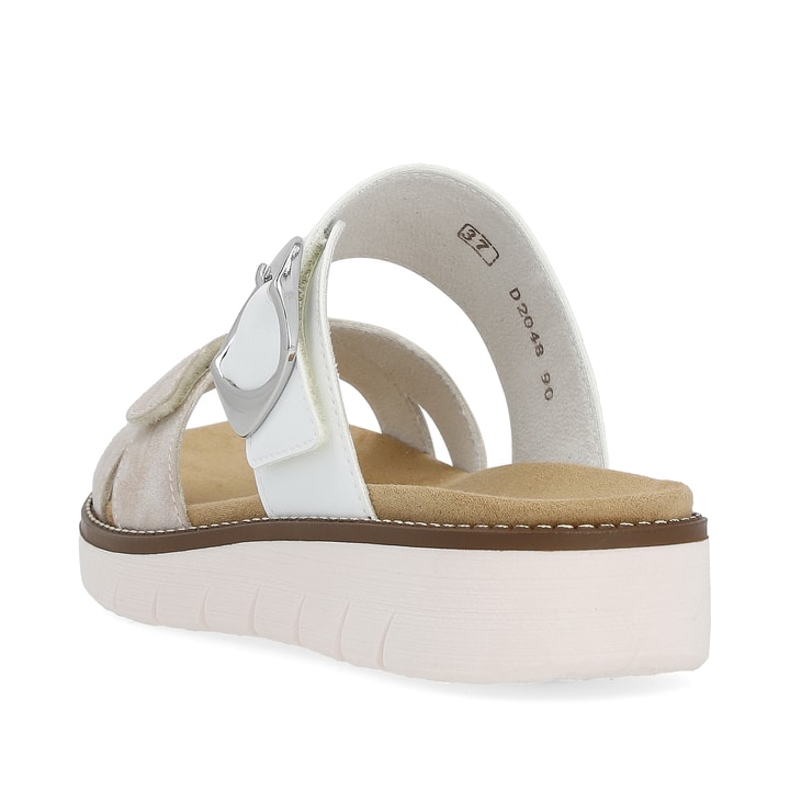 Remonte Artikelnummer D2048-90 remonte Damen Pantoletten metallicrosé-lilienweiß Räumungsverkauf