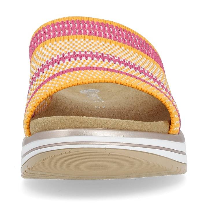 Remonte Artikelnummer D1J54-68 remonte Damen Pantoletten pink-mangogelb Kauf eins, bekomm eins gratis