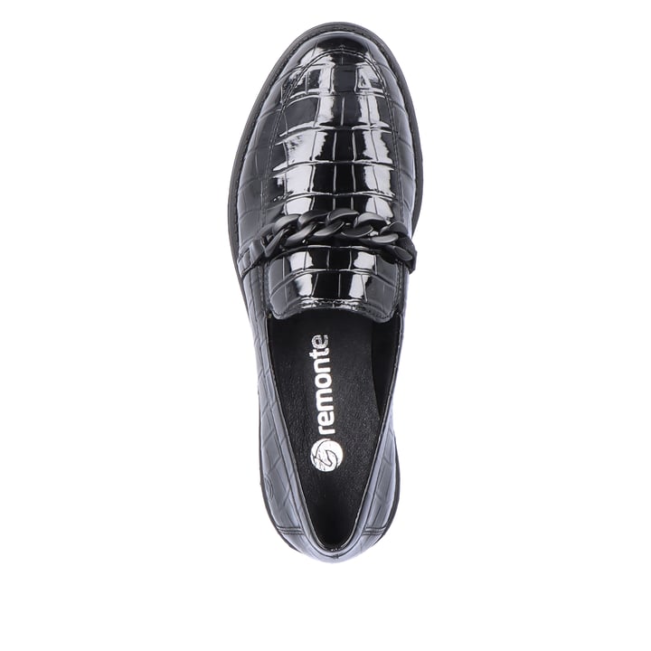 Remonte Artikelnummer D0F03-02 remonte Damen Loafers glanzschwarz Letzter Tag