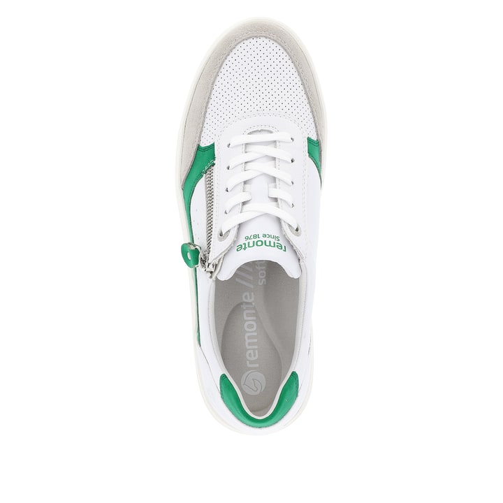 Remonte Artikelnummer D1C00-80 remonte Damen Sneaker smaragdgrün-schneeweiß 50% Rabatt mit kostenlosem Versand