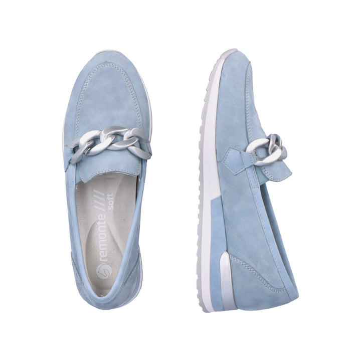 Remonte Artikelnummer R2544-10 remonte Damen Loafers himmelblau Fabrikladen