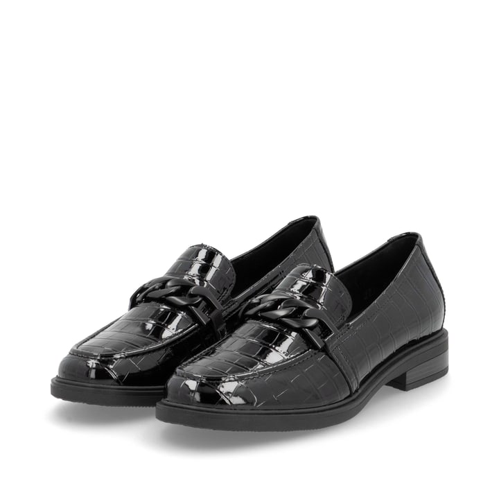 Remonte Artikelnummer D1U00-00 remonte Damen Loafers glanzschwarz 50% Rabatt für begrenzte Zeit