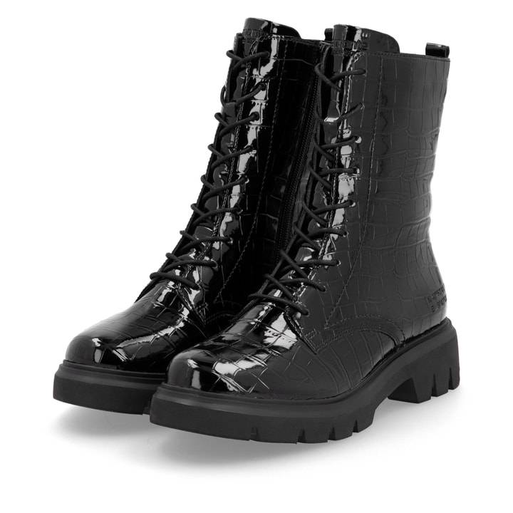 Remonte Artikelnummer D1W72-02 remonte Damen Schnürstiefel glanzschwarz Blitzangebot