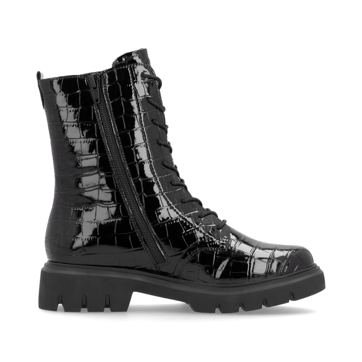 Remonte Artikelnummer D1W72-02 remonte Damen Schnürstiefel glanzschwarz Blitzangebot