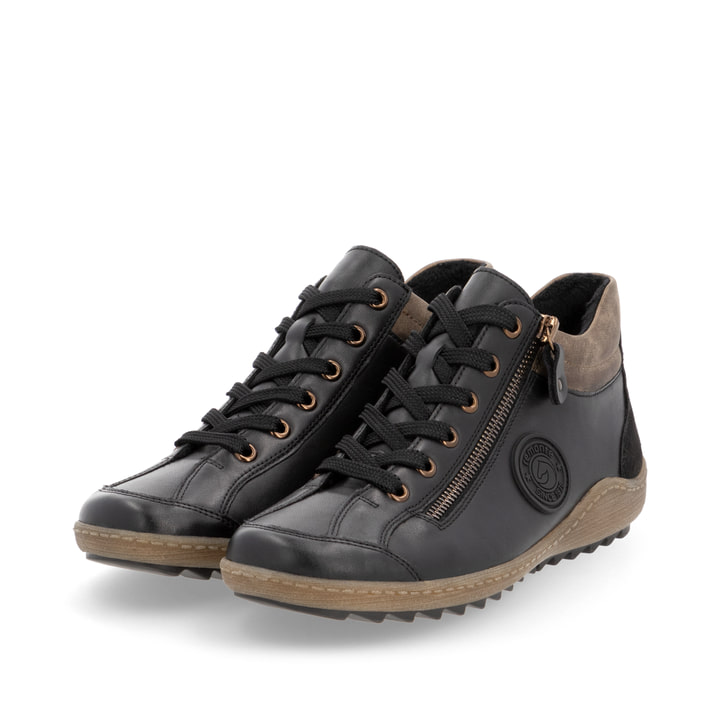 Remonte Artikelnummer R1477-03 remonte Damen Schnürschuhe stahlschwarz Sonderangebote