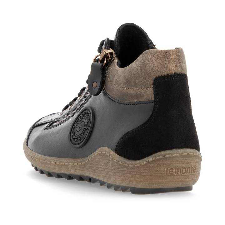 Remonte Artikelnummer R1477-03 remonte Damen Schnürschuhe stahlschwarz Sonderangebote