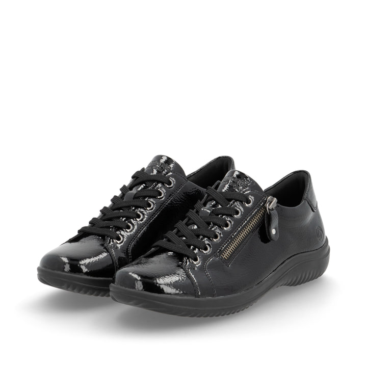 Remonte Artikelnummer D1E03-01 remonte Damen Schnürschuhe glanzschwarz Letzter Tag