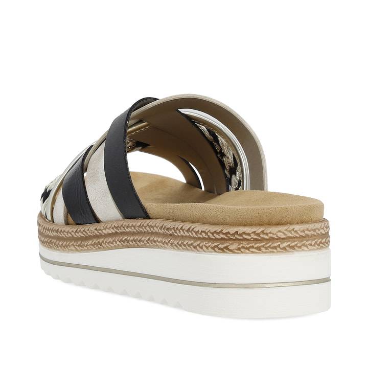 Remonte Artikelnummer D0Q50-02 remonte Damen Pantoletten schwarz-hellbeige Vierteljährliche Förderung