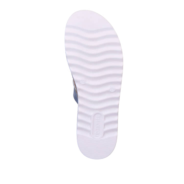 Remonte Artikelnummer D0Q50-12 remonte Damen Pantoletten pastellblau-metallic Black Friday Preise