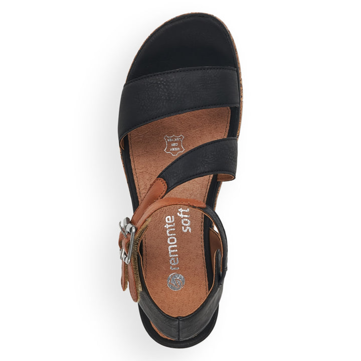 Remonte Artikelnummer D3052-01 remonte Damen Keilsandaletten asphaltschwarz Flash Sale