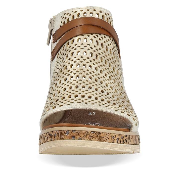 Remonte Artikelnummer D3075-60 remonte Damen Keilsandaletten cremebeige Lagerräumung
