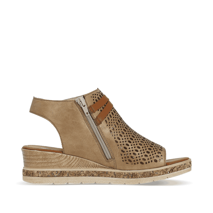 Remonte Artikelnummer D3075-90 remonte Damen Keilsandaletten bronze Top Angebot